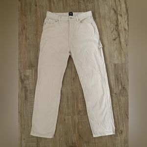 Urban Outfitters BDG Corduroy Cream colour Painter/Utility Style pants, Size 29